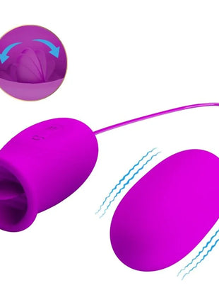 PRETTY LOVE - DAISY DUAL EGG WIEDERAUFLADBARER VIBRATOR LILA - Vibrierendes Ei