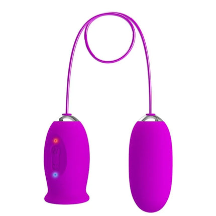 PRETTY LOVE - DAISY DUAL EGG WIEDERAUFLADBARER VIBRATOR LILA - Vibrierendes Ei