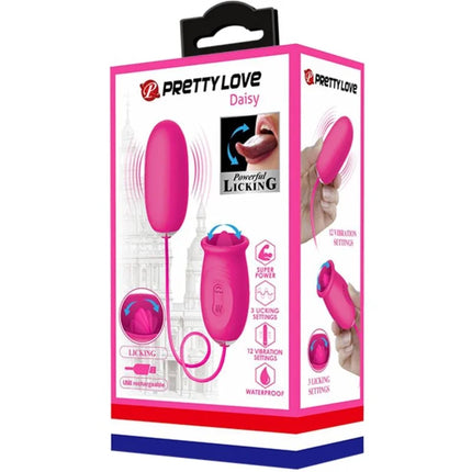 PRETTY LOVE - DAISY VIBRIERENDES EI + KLITORIS STIMULIERENDE ZUNGE - ROSA - Vibrierendes Ei