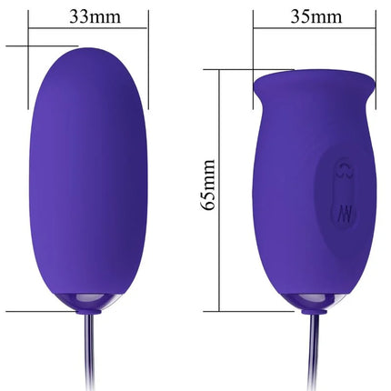PRETTY LOVE - DAISY YOUTH VIOLET WIEDERAUFLADBARER VIBRATOR-STIMULATOR - Vibrierendes Ei