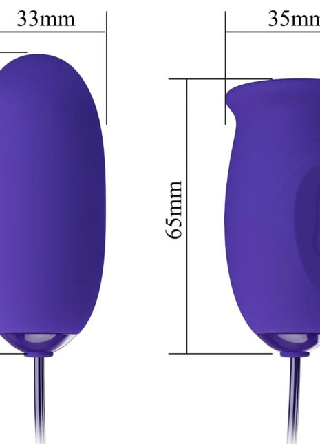 PRETTY LOVE - DAISY YOUTH VIOLET WIEDERAUFLADBARER VIBRATOR-STIMULATOR - Vibrierendes Ei