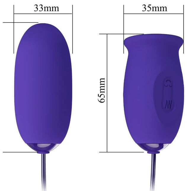 PRETTY LOVE - DAISY YOUTH VIOLET WIEDERAUFLADBARER VIBRATOR-STIMULATOR - Vibrierendes Ei