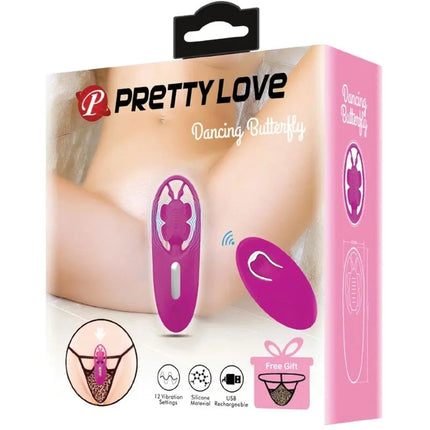 PRETTY LOVE - DANCING BUTTERFLY STIMULATOR FÜR HÖSCHEN MIT FERNBEDIENUNG FLIEDER - Minivibrator