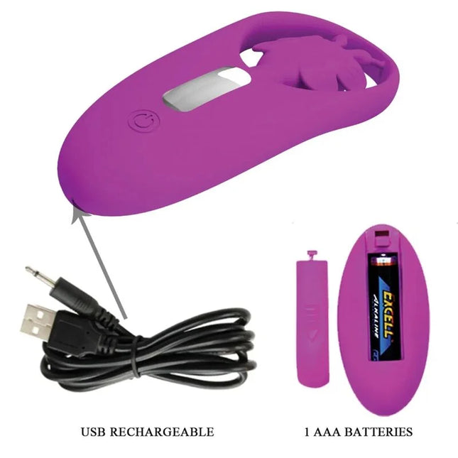 PRETTY LOVE - DANCING BUTTERFLY STIMULATOR FÜR HÖSCHEN MIT FERNBEDIENUNG FLIEDER - Minivibrator