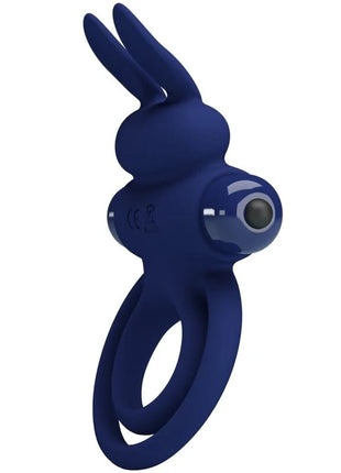 PRETTY LOVE - DAREY DOPPELTER VIBRATIONSRING KANINCHEN BLAU - Penisring mit Vibration