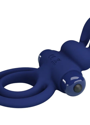 PRETTY LOVE - DAREY DOPPELTER VIBRATIONSRING KANINCHEN BLAU - Penisring mit Vibration