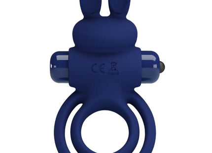 PRETTY LOVE - DAREY DOPPELTER VIBRATIONSRING KANINCHEN BLAU - Penisring mit Vibration