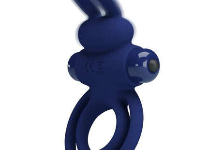 PRETTY LOVE - DAREY DOPPELTER VIBRATIONSRING KANINCHEN BLAU - Penisring mit Vibration
