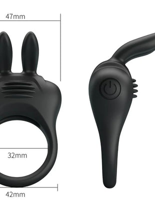 PRETTY LOVE - DAVION RABBIT VIBRATOR RING - Penisring für Paare