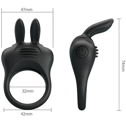 PRETTY LOVE - DAVION RABBIT VIBRATOR RING - Penisring für Paare