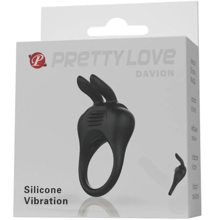 PRETTY LOVE - DAVION RABBIT VIBRATOR RING - Penisring für Paare
