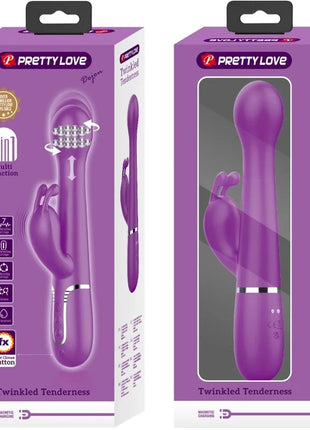 PRETTY LOVE - DEJON 3 IN 1 MULTIFUNKTIONS-RABBIT-VIBRATOR LILA