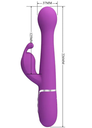 PRETTY LOVE - DEJON 3 IN 1 MULTIFUNKTIONS-RABBIT-VIBRATOR LILA