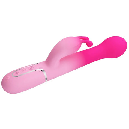PRETTY LOVE - DEJON 3 IN 1 MULTIFUNKTIONS-RABBIT-VIBRATOR - ROSA - HI-TECH Vibrator