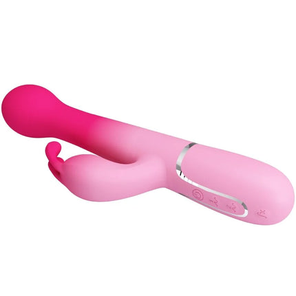 PRETTY LOVE - DEJON 3 IN 1 MULTIFUNKTIONS-RABBIT-VIBRATOR - ROSA - HI-TECH Vibrator