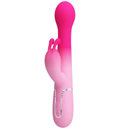 PRETTY LOVE - DEJON 3 IN 1 MULTIFUNKTIONS-RABBIT-VIBRATOR - ROSA - HI-TECH Vibrator