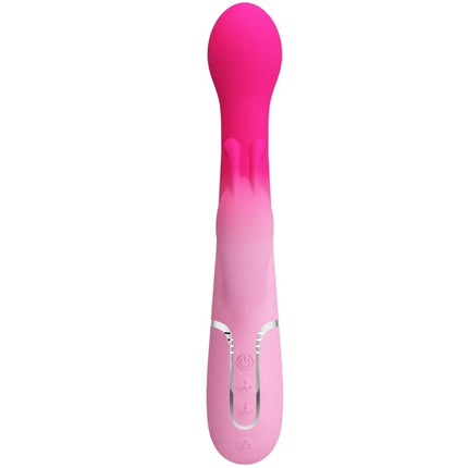 PRETTY LOVE - DEJON 3 IN 1 MULTIFUNKTIONS-RABBIT-VIBRATOR - ROSA - HI-TECH Vibrator