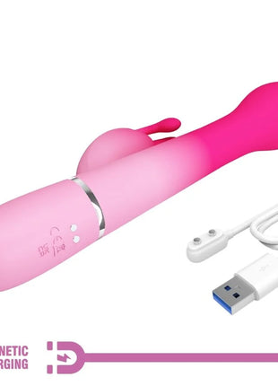 PRETTY LOVE - DEJON 3 IN 1 MULTIFUNKTIONS-RABBIT-VIBRATOR - ROSA - HI-TECH Vibrator