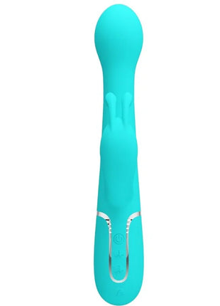 PRETTY LOVE - DEJON RABBIT VIBRATOR 3 IN 1 MULTIFUNKTIONS-AQUAGRÜN - Rabbit-Vibratoren