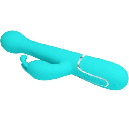 PRETTY LOVE - DEJON RABBIT VIBRATOR 3 IN 1 MULTIFUNKTIONS-AQUAGRÜN - Rabbit-Vibratoren