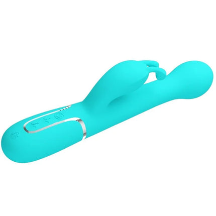 PRETTY LOVE - DEJON RABBIT VIBRATOR 3 IN 1 MULTIFUNKTIONS-AQUAGRÜN - Rabbit-Vibratoren