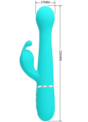 PRETTY LOVE - DEJON RABBIT VIBRATOR 3 IN 1 MULTIFUNKTIONS-AQUAGRÜN - Rabbit-Vibratoren