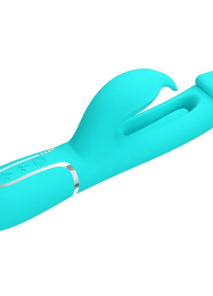 PRETTY LOVE - DEJON RABBIT VIBRATOR 3 IN 1 MULTIFUNKTIONS-AQUAGRÜN - Rabbit-Vibratoren