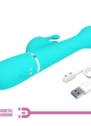 PRETTY LOVE - DEJON RABBIT VIBRATOR 3 IN 1 MULTIFUNKTIONS-AQUAGRÜN - Rabbit-Vibratoren