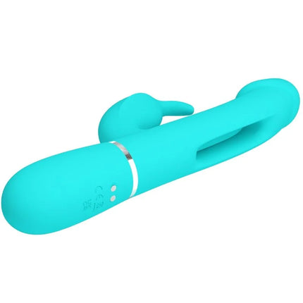 PRETTY LOVE - DEJON RABBIT VIBRATOR 3 IN 1 MULTIFUNKTIONS-AQUAGRÜN - Rabbit-Vibratoren