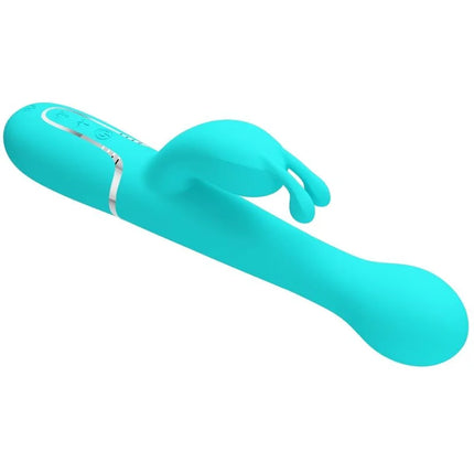 PRETTY LOVE - DEJON RABBIT VIBRATOR 3 IN 1 MULTIFUNKTIONS-AQUAGRÜN - Rabbit-Vibratoren