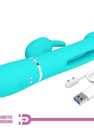 PRETTY LOVE - DEJON RABBIT VIBRATOR 3 IN 1 MULTIFUNKTIONS-AQUAGRÜN - Rabbit-Vibratoren