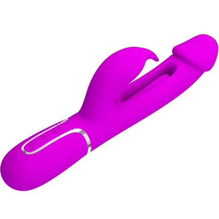 PRETTY LOVE - DEJON RABBIT VIBRATOR 3 IN 1 MULTIFUNKTIONS FUCSIA - Rabbit-Vibratoren