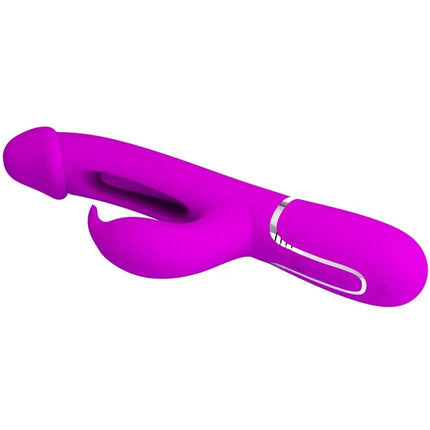 PRETTY LOVE - DEJON RABBIT VIBRATOR 3 IN 1 MULTIFUNKTIONS FUCSIA - Rabbit-Vibratoren