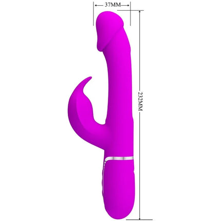 PRETTY LOVE - DEJON RABBIT VIBRATOR 3 IN 1 MULTIFUNKTIONS FUCSIA - Rabbit-Vibratoren