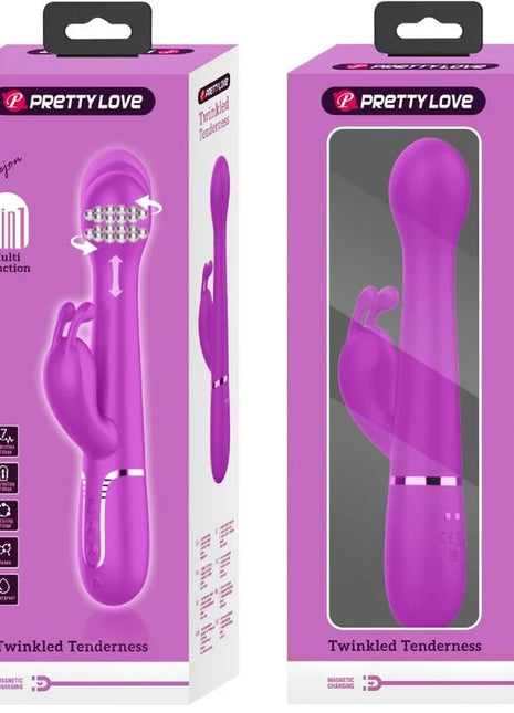 PRETTY LOVE - DEJON RABBIT VIBRATOR 3 IN 1 MULTIFUNKTIONSVIOLETT - Rabbit-Vibratoren