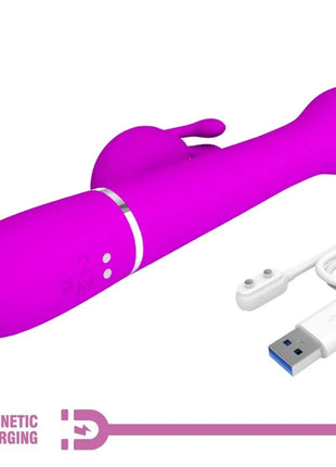 PRETTY LOVE - DEJON RABBIT VIBRATOR 3 IN 1 MULTIFUNKTIONSVIOLETT - Rabbit-Vibratoren
