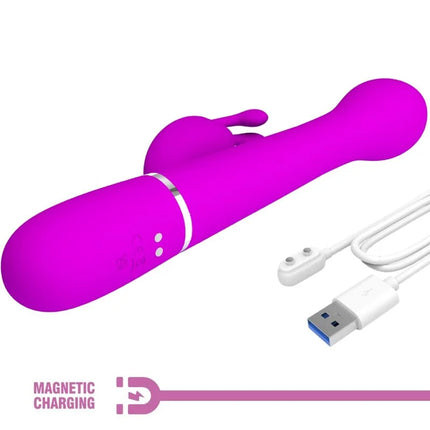 PRETTY LOVE - DEJON RABBIT VIBRATOR 3 IN 1 MULTIFUNKTIONSVIOLETT - Rabbit-Vibratoren
