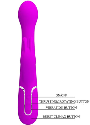 PRETTY LOVE - DEJON RABBIT VIBRATOR 3 IN 1 MULTIFUNKTIONSVIOLETT - Rabbit-Vibratoren