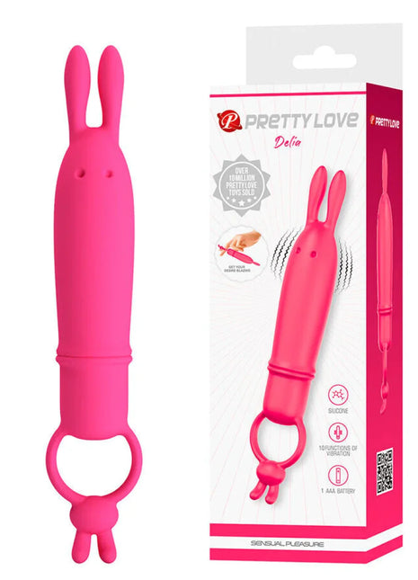 PRETTY LOVE - DELIA RABBIT VIBRATOR MIT WIDERSTANDSRING