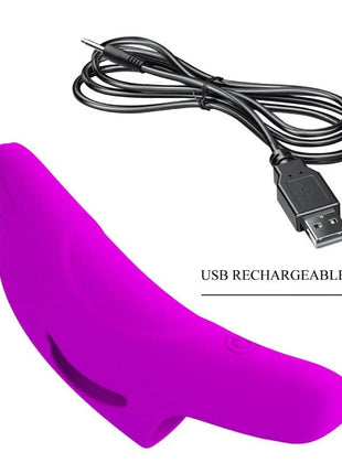 PRETTY LOVE - DELPHINI LEISTUNGSSTARKER LILA FINGERSTIMULATOR - Fingervibrator