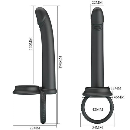 PRETTY LOVE - DILLION DOPPELTE PENETRATION DOPPELTER COCKRING SCHWARZ