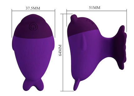 PRETTY LOVE - DOLPHIN MINI VIBRATOR MIT CLIP