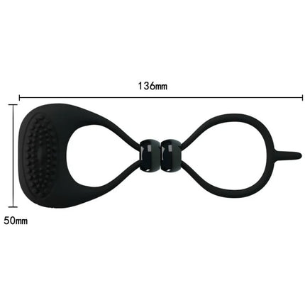 PRETTY LOVE - DOPPELRING FÜR PENIS UND HODEN - Doppelring mit Vibration