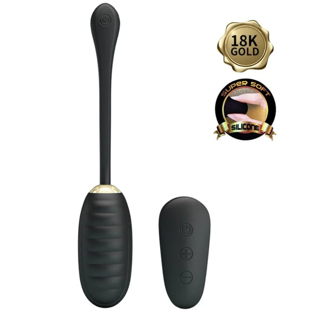 PRETTY LOVE - DOREEN LUXURY WIEDERAUFLADBARES VIBRIERENDES EI SCHWARZ MIT FERNBEDIENUNG - Vibrierendes Ei