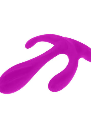 Vibranter magentafarbener silikon-doppelstimulationsspielzeug edgar von pretty love mit glatter, ergonomischer form