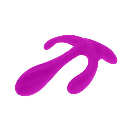 Vibranter magentafarbener silikon-doppelstimulationsspielzeug edgar von pretty love mit glatter, ergonomischer form