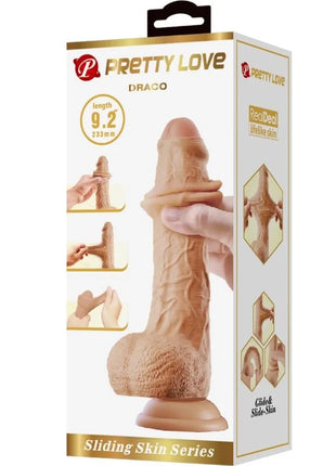 PRETTY LOVE - DRACO REALISTISCHER DILDO 23 CM FLEISCH