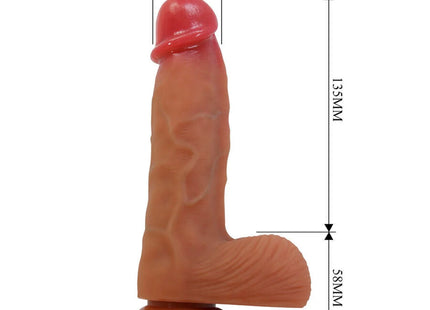 PRETTY LOVE - DUVALL REALISTISCHER DILDO MIT SAUGNAPF 19,3 CM -Ø- 4,5 CM