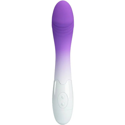 Pretty love elemental g-spot vibrator 30 vibrationen lila mit lila weißem silikongradienten und ergonomischem design