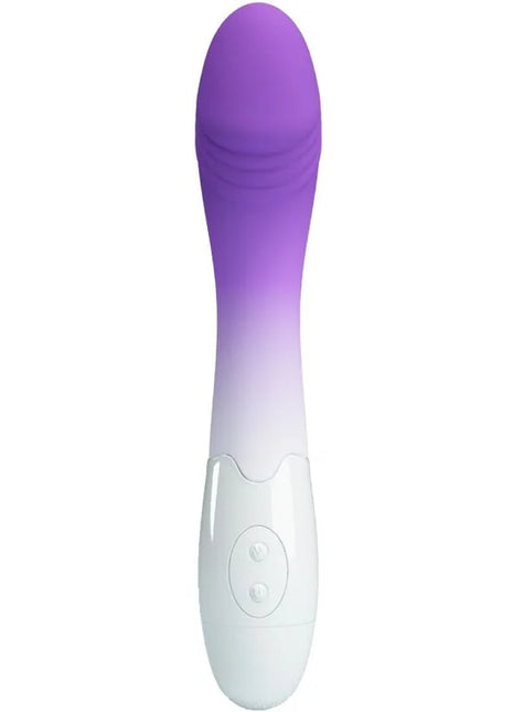 Pretty love elemental g-spot vibrator 30 vibrationen lila mit lila weißem silikongradienten und ergonomischem design